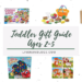Toddler gift guide, puzzles, games, play, learn, books