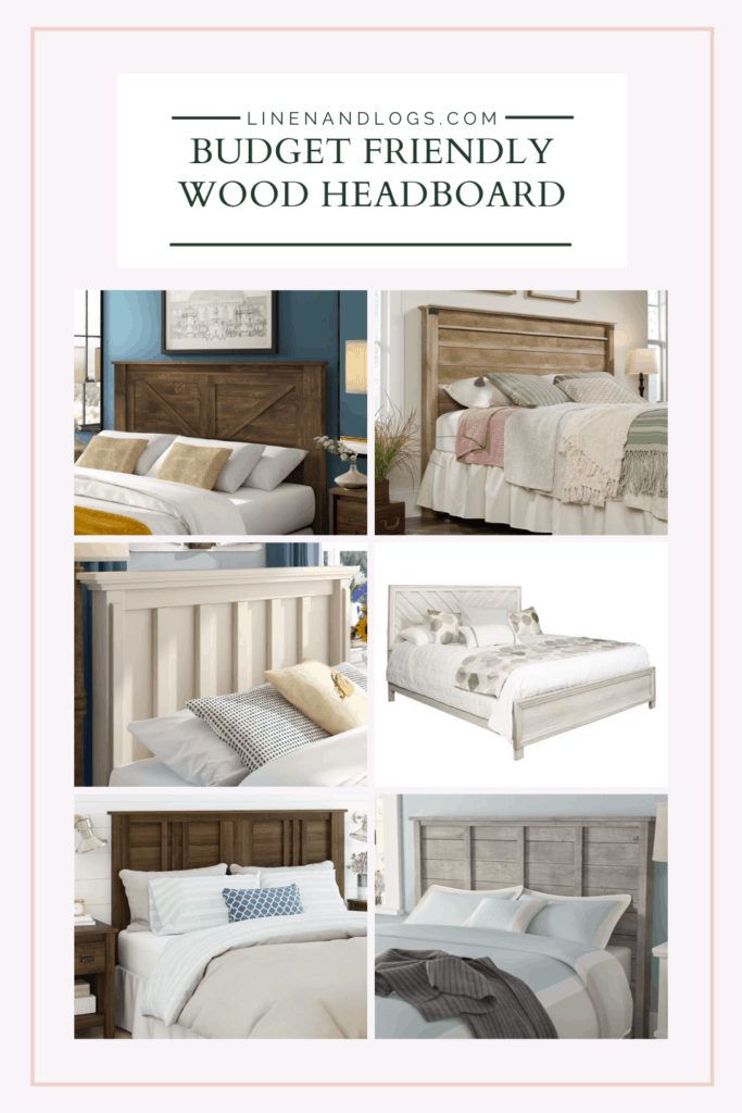 Linen and Logs Budget Friendly Wood Headboards