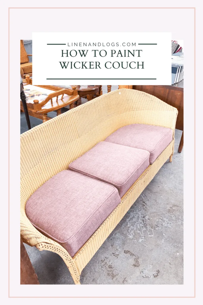 How to Paint a Wicker Couch