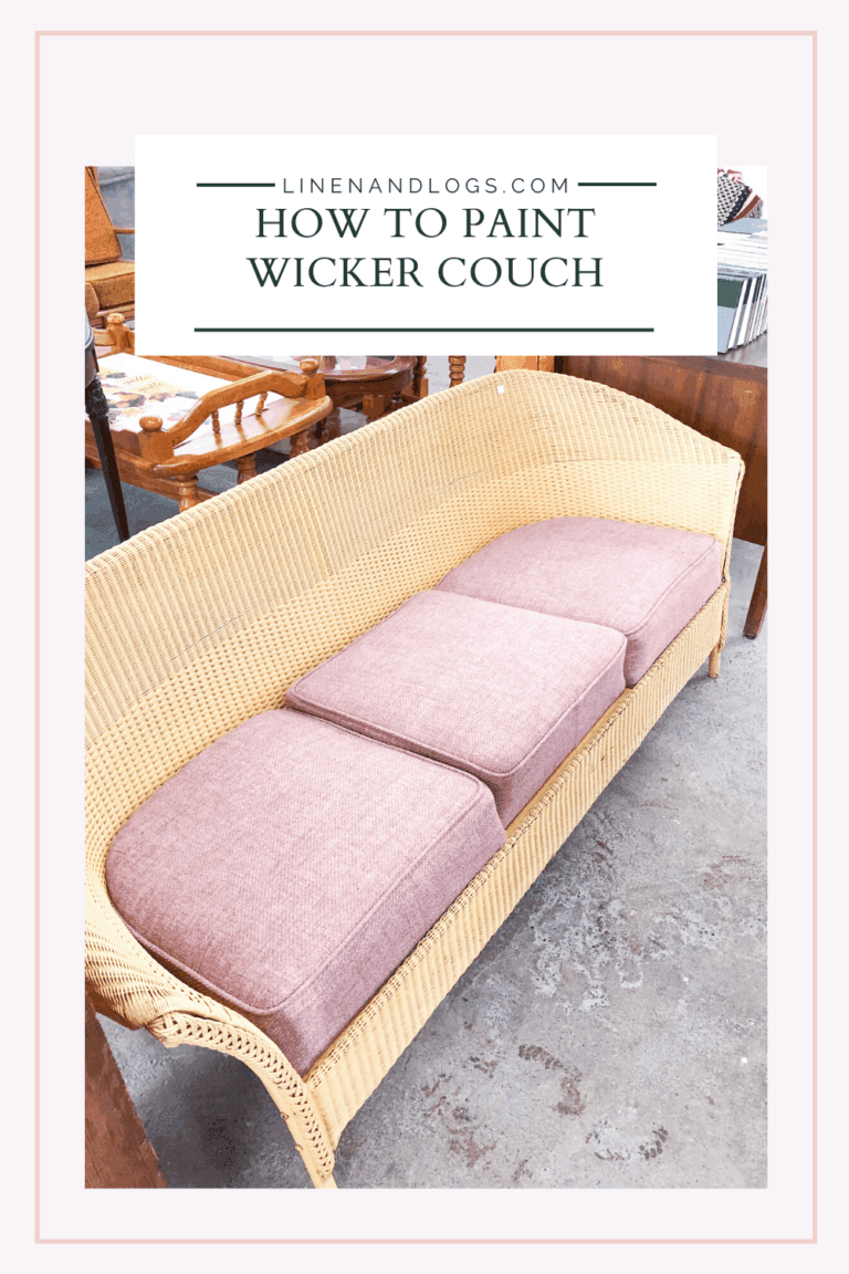 Painting Wicker Furniture With A Brush Linen Logs   2 768x1152 