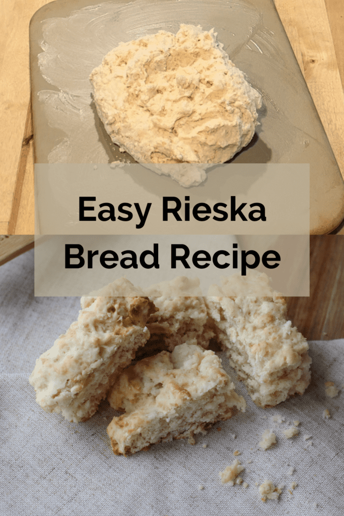 photo of unbaked rieska and photo of baked rieksa in a small pile