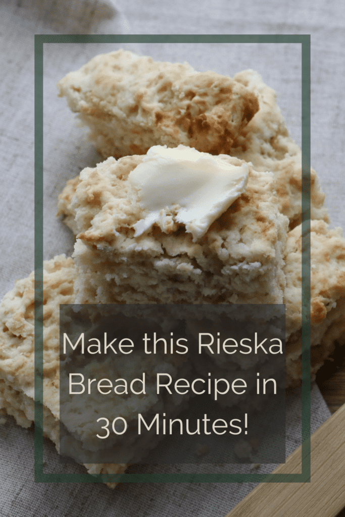 rieska bread with butter on top