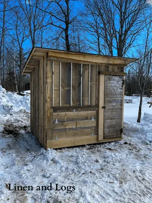 diy rough cut lumber chicken coop with man sized door and nesting box doors