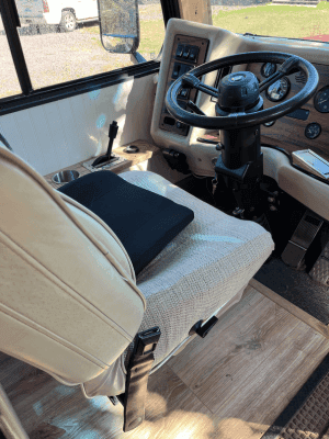 class a rv cockpit - drivers seat