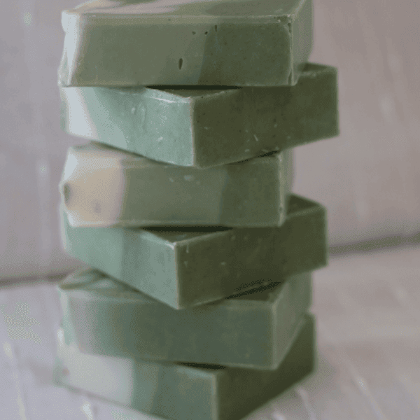 Linen & Logs Shop stack of Rosemary Mint Soap Bars